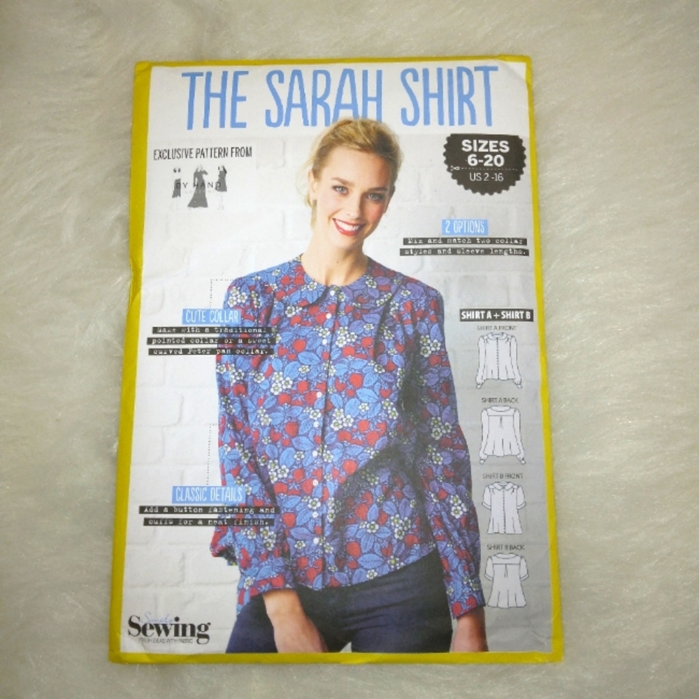 Simply Sewing,  The Sarah Shirt, size 2-16